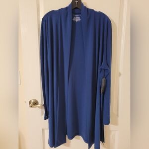 New Ivestments Soft Separates Long Sleeve Open Front With Side Slit Jacket